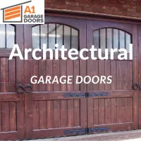 Architectural garage door options by A1 Garage Doors