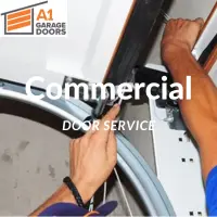 commercial door servicing by a1 garage doors