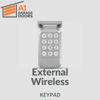 external wireless keypad for garage door by a1 garage doors
