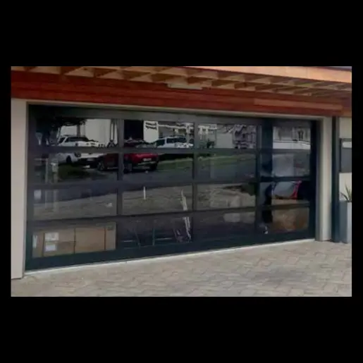 natural light provided by panoramic garage door