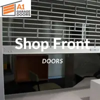 shop front door options by a1 garage doors