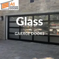 Glass garage door options by A1 Garage Doors