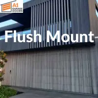 flush mount garage door install by a1 garage doors