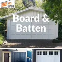board and batten garage door install