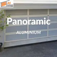 panoramic aluminium garage door from a1 garage doors